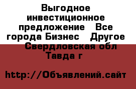 Выгодное инвестиционное предложение - Все города Бизнес » Другое   . Свердловская обл.,Тавда г.